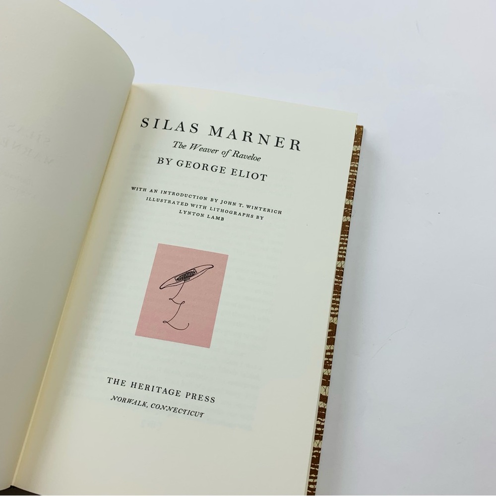 Silas Marner The Weaver of Raveloe by George Eliot published by Heritage Press